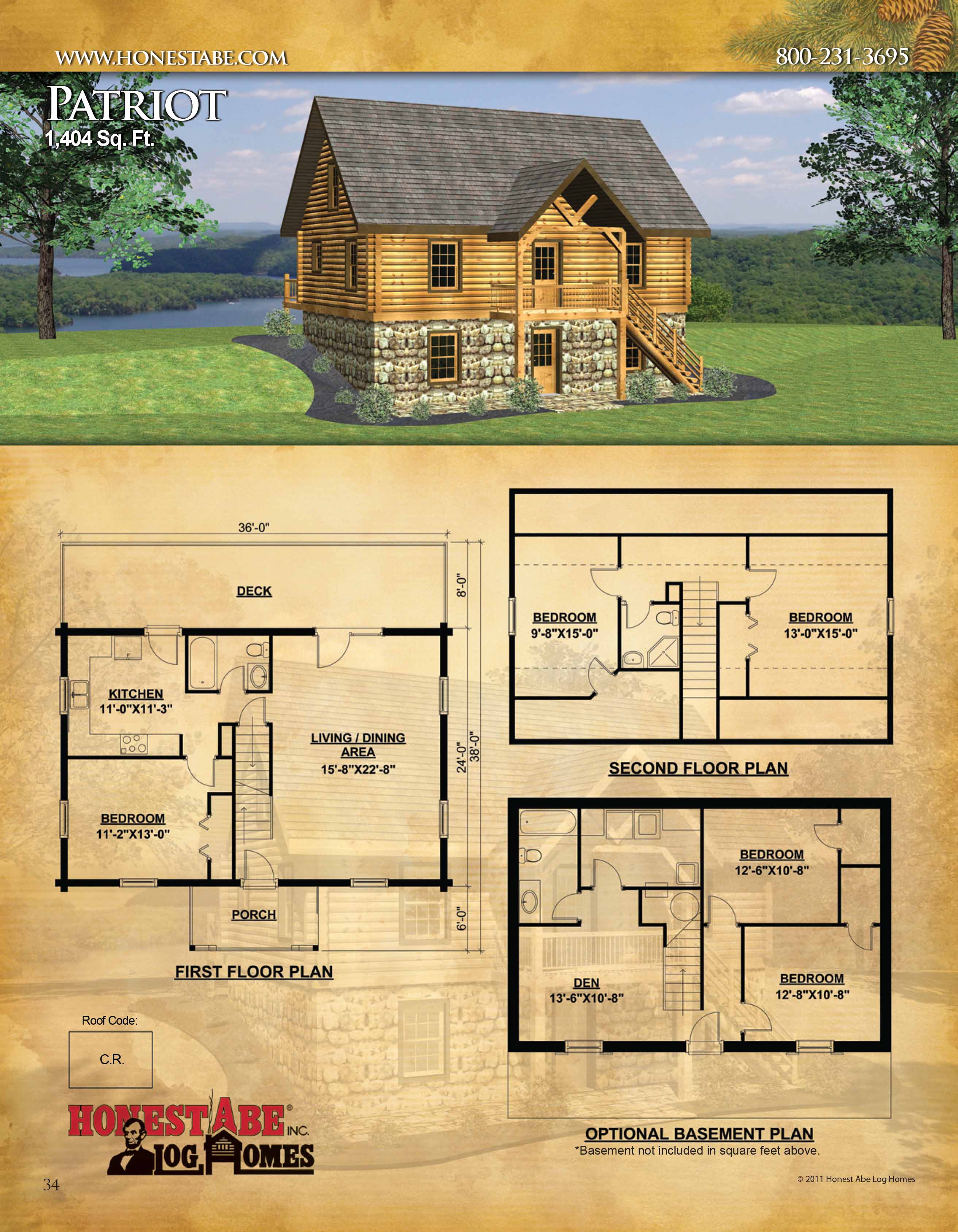 Small 2 Story Log Cabin Floor Plans Floor Roma